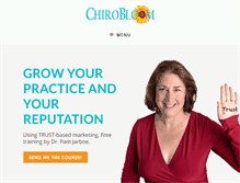 Tablet Screenshot of chirobloom.com